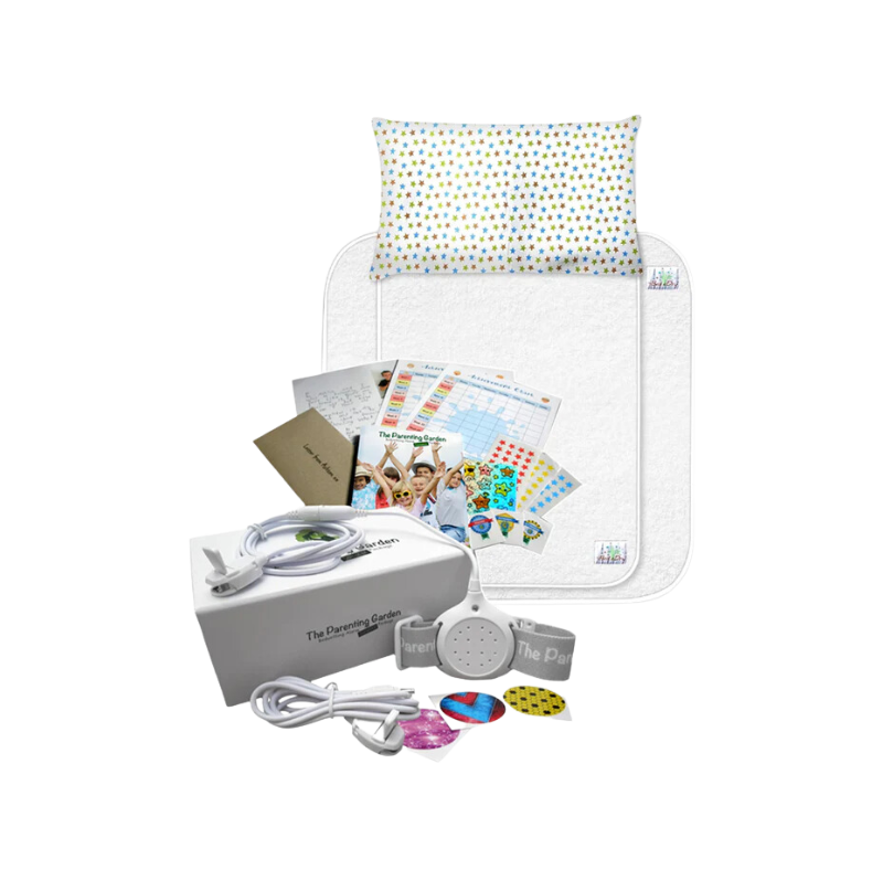 Bed Wetting Alarm Success Package & My Bed e Dry™ STANDARD Bed Pad Set