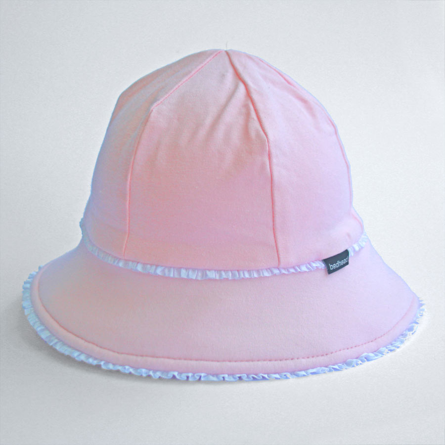 Bedhead Girls Baby Bucket Hat Ruffle Trim (6 mths -2 yrs) - Blush – The ...